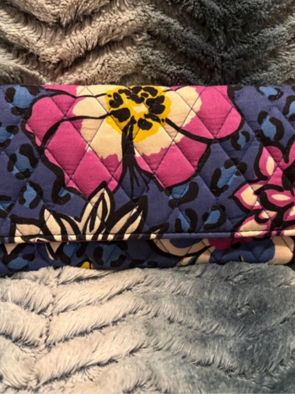 Vera Bradley Trifold Organizer Wallet | African Violet Pattern